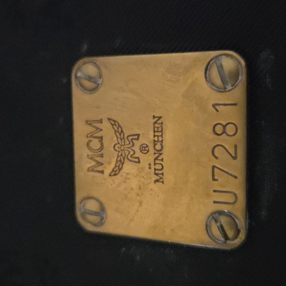 MCM Black Tote with Gold Chain Details - Picture 7 of 11